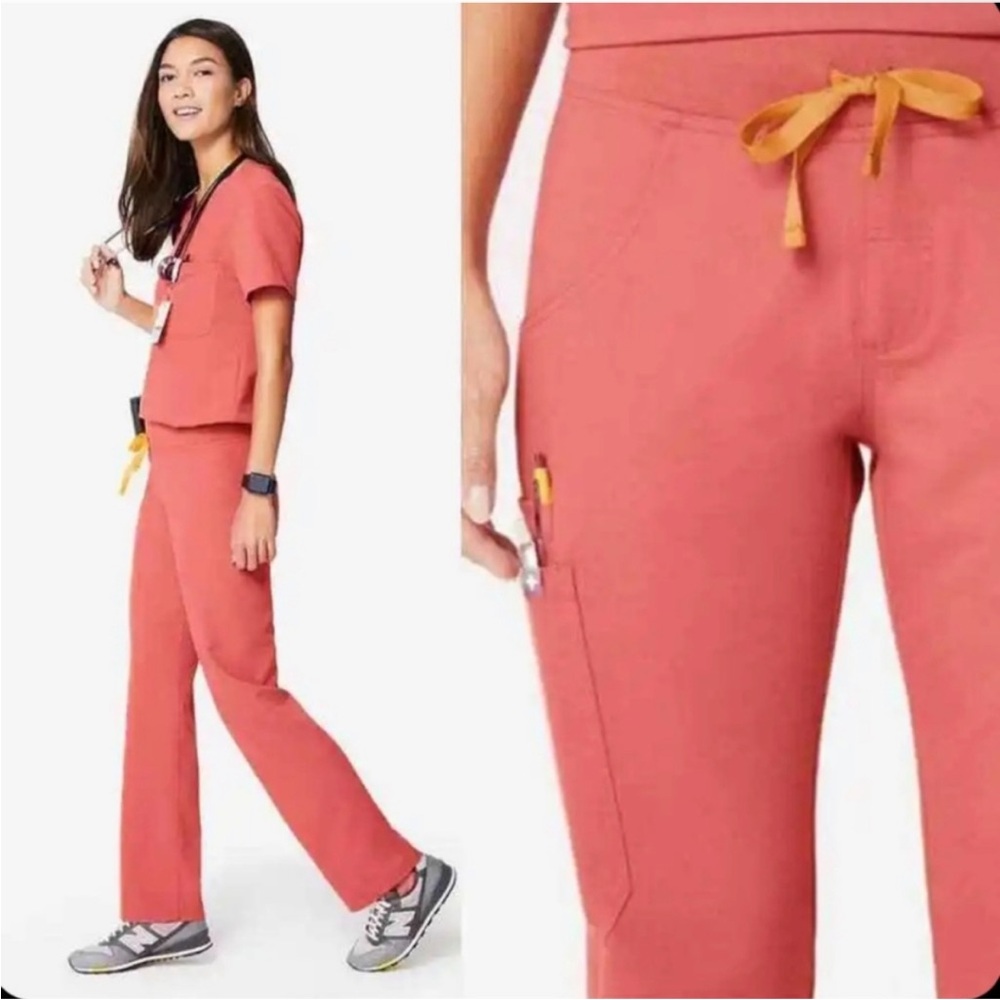 Figs Coral Scrubs Set Size Small Limited Edition